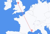 Flyrejser fra Manchester, England til Marseille, Frankrig