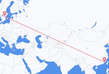 Flyreiser fra Xiamen, Kina til Linköping, Sverige