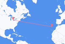出发地 美国底特律 (伊利诺伊州)目的地 葡萄牙维拉·巴莱拉的航班