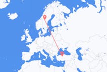 Flights from Ankara in Turkey to Östersund in Sweden