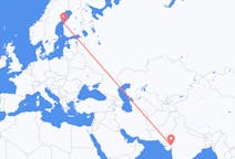 Flyreiser fra Ahmadabad, India til Vasa, Finland