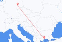 Vluchten van Leipzig, Duitsland naar de prefectuur Kavala, Griekenland