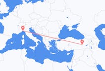 Flyreiser fra Genova, Italia til Bingöl, Tyrkia