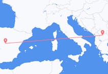 Flyreiser fra Madrid, til Skopje
