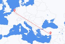 Flyg från Adana, Turkiet till Brysselregionen, Belgien