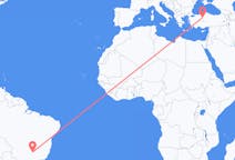 Flights from Uberaba, Brazil to Ankara, Turkey