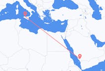 Flyreiser fra Abha, Saudi-Arabia til Palermo, Italia
