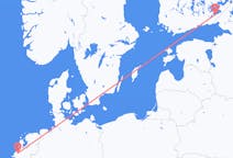 オランダのロッテルダムから、フィンランドのラッペーンランタまでのフライト