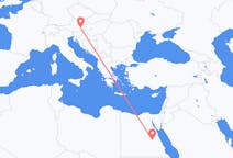 Flyg från Luxor, Egypten till Graz, Österrike