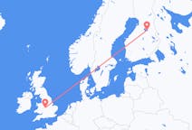 Fly fra Kajaani til Birmingham