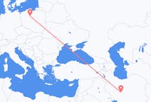 Flyg från Esfahan, Iran till Bydgoszcz, Polen