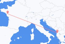 Flights from Tirana, Albania to Nantes, France