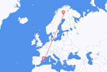 Flights from Pajala, Sweden to Palma de Mallorca, Spain