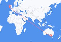 Flyreiser fra King Island, Australia til Kork, Irland