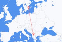 Flyreiser fra Ohrid, Nord-Makedonia til Kalmar, Sverige