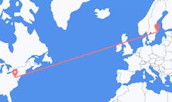 美国出发地 黑格斯敦飞往美国目的地 斯德哥尔摩的航班