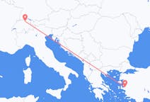 Flyreiser fra Zürich, Sveits til Izmir, Tyrkia
