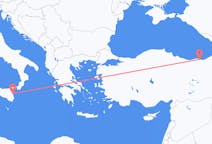 Flights from Trabzon, Turkey to Catania, Italy