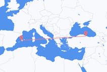 Voli da Samsun, Turchia a Palma de Mallorca, Spagna
