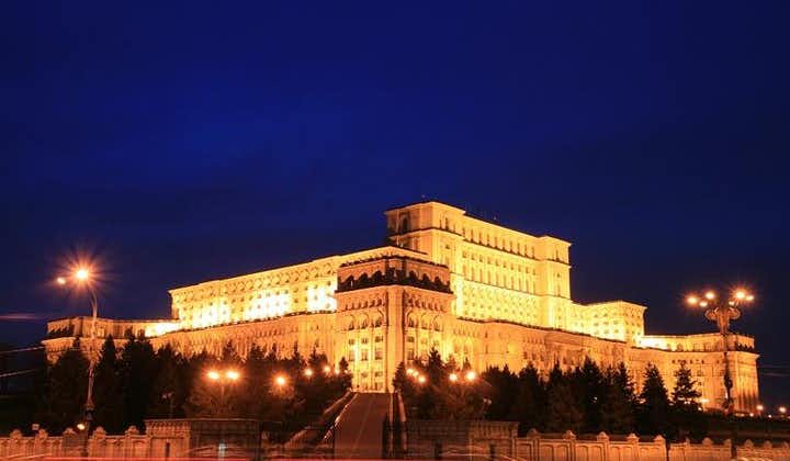 Tour della città di Bucarest di notte