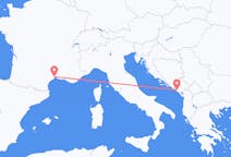 Flyreiser fra Tivat, til Montpellier