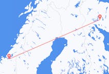 Vluchten van Kirovsk naar Trondheim