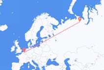 Flyg från Vorkuta till Brysselregionen