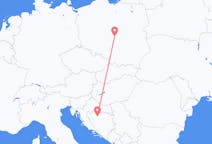 Flyg från Banja Luka, Bosnien och Hercegovina till Lodz, Polen