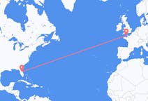 Flyg från Orlando, USA till Guernsey, Guernsey