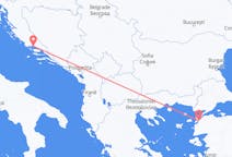 Flyg från Çanakkale, Turkiet till Split, Kroatien