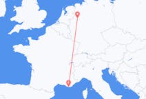 Flug frá Toulon, Frakklandi til Münster, Þýskalandi