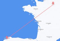 Flyreiser fra La Coruña, Spania til Paris, Frankrike