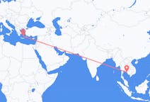 Flyreiser fra Trat-provinsen, Thailand til Santorini, Hellas