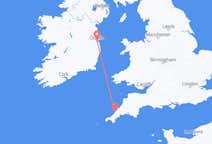 Flyrejser fra Newquay, England til Dublin, Irland