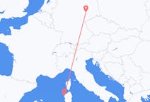 Vluchten van Alghero, Italië naar Leipzig, Duitsland