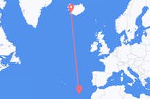 Flyg från Funchal, Portugal till Reykjavík, Island