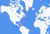 Flights from Bogota, Colombia to Kulusuk, Greenland