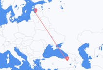 Flyrejser fra Riga, Letland til Erzurum, Tyrkiet