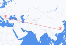 Vols de Jian, Chine vers la ville de Niš, Serbie