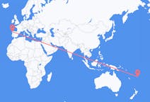 出发地 斐济出发地 坎達武島目的地 西班牙圣地亚哥 － 德孔波斯特拉的航班