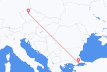 Flyreiser fra Tekirdag, Tyrkia til Praha, Tsjekkia