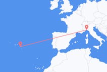 Flights from Genoa, Italy to Ponta Delgada, Portugal