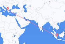 出发地 印度尼西亚出发地 邦卡槟城目的地 希腊约阿尼纳的航班