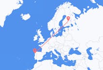 Flyreiser fra Kuopio, Finland til Vigo, Spania