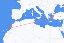 出发地 摩洛哥出发地 阿加迪尔目的地 希腊萨摩斯的航班