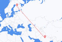 Flights from Gwalior, India to Kajaani, Finland