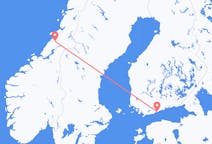 从赫尔辛基市飞往纳姆索斯市的机票