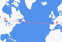 Flyg från Thunder Bay, Kanada till Nimes, Frankrike