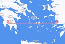 出发地 希腊出发地 卡拉马塔目的地 土耳其哈利卡那索斯的航班