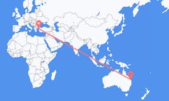 Flights from Hervey Bay, Australia to Edremit, Turkey